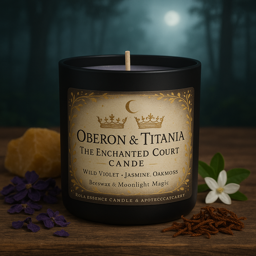 Oberon & Titania — The Enchanted Court Candle
