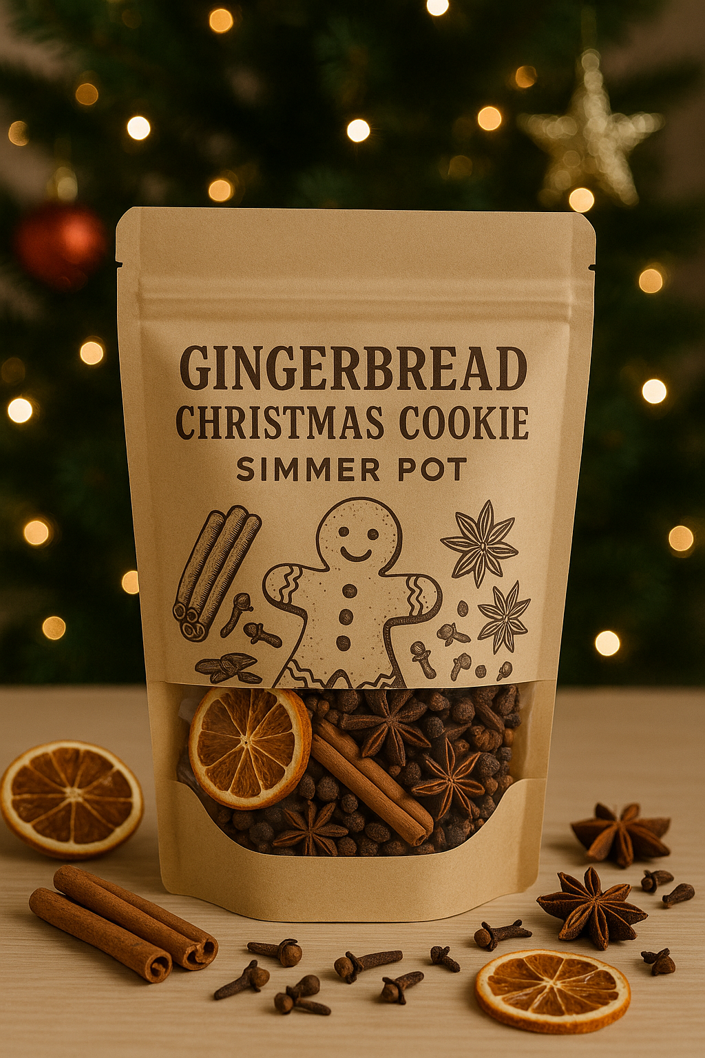 Gingerbread Christmas Cookie Simmer Pot