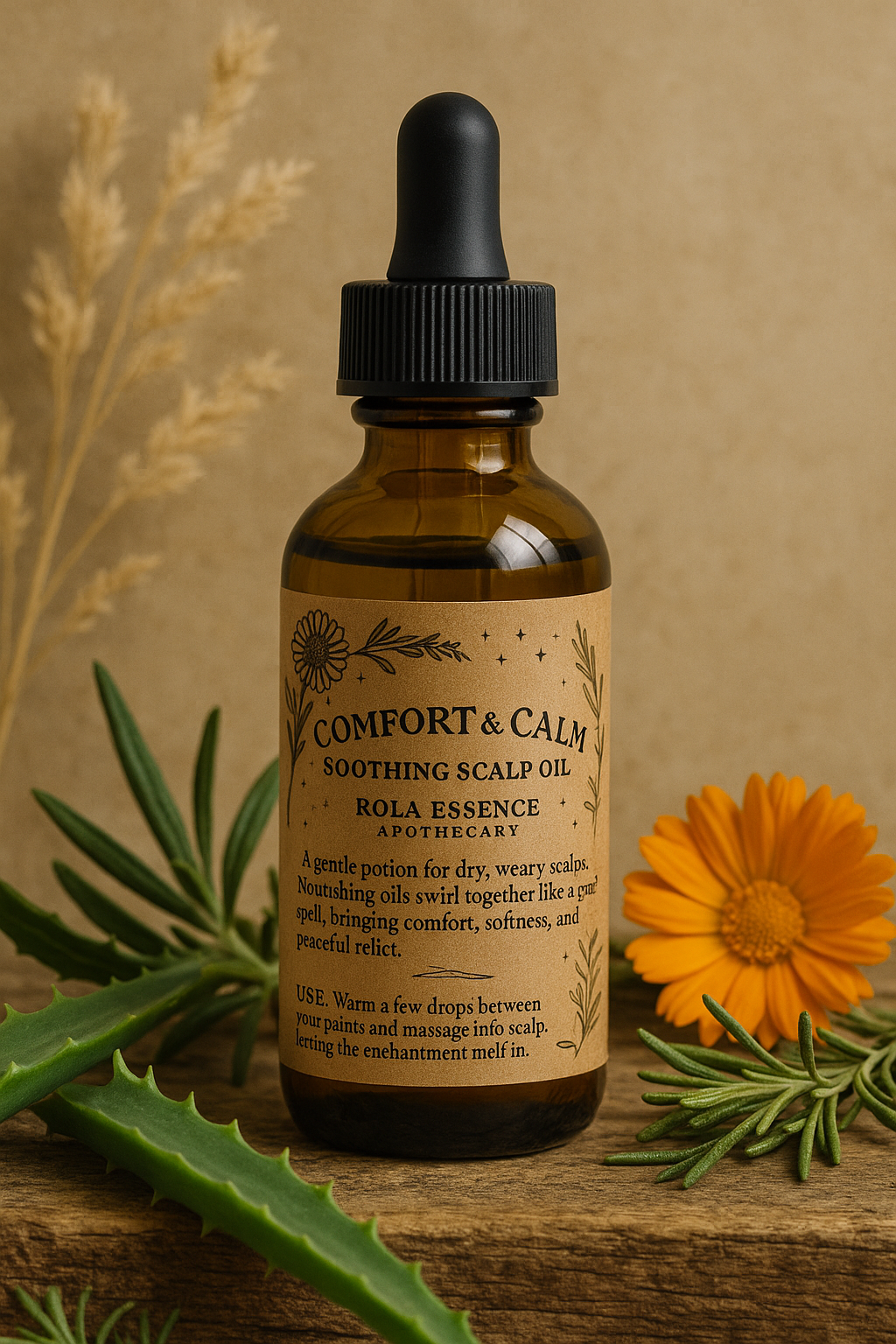 Comfort & Calm Soothing Scalp Oil - Moisture Restoring, Scalp Irritation & Tension Relief