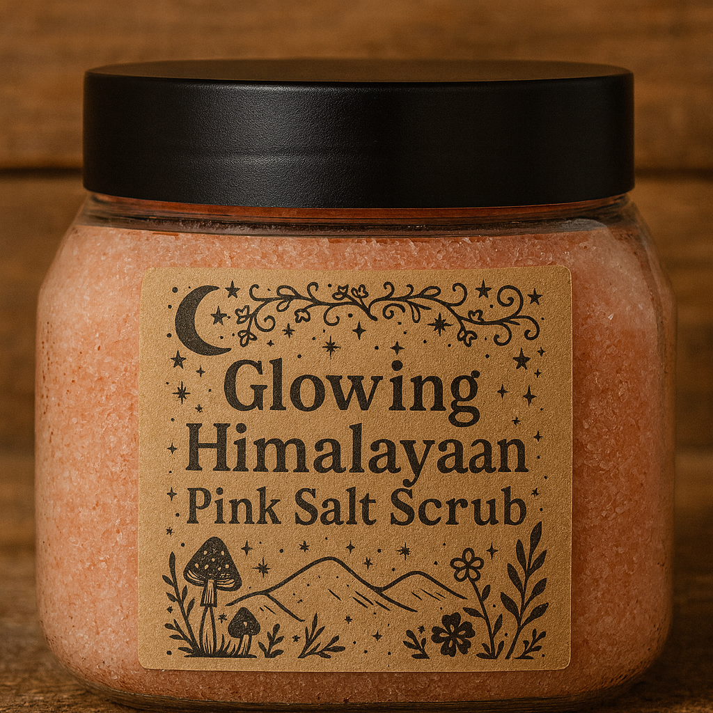 Glowing Himalayan Pink Salt Scrub - Moisturizing, Silky, Deep Exfoliating