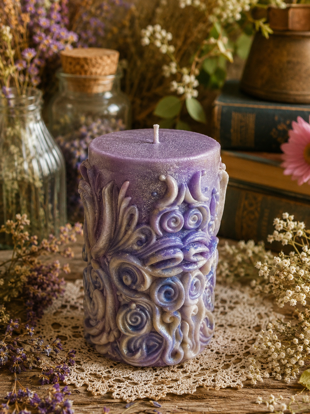 Windweaver Beeswax Candle | Where the Wild Winds Wander