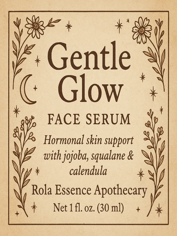 Gentle Glow Face Serum - Dry Skin Replenishing, Hormonal Balance, and Hydrating