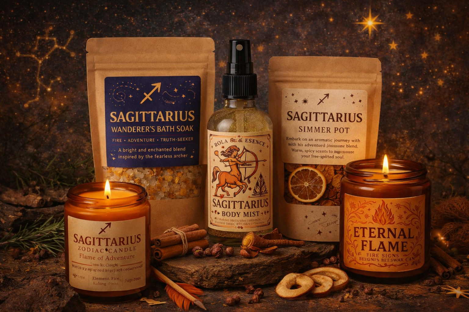 Sagittarius Wanderer's Fire Bundle – Rola Essence