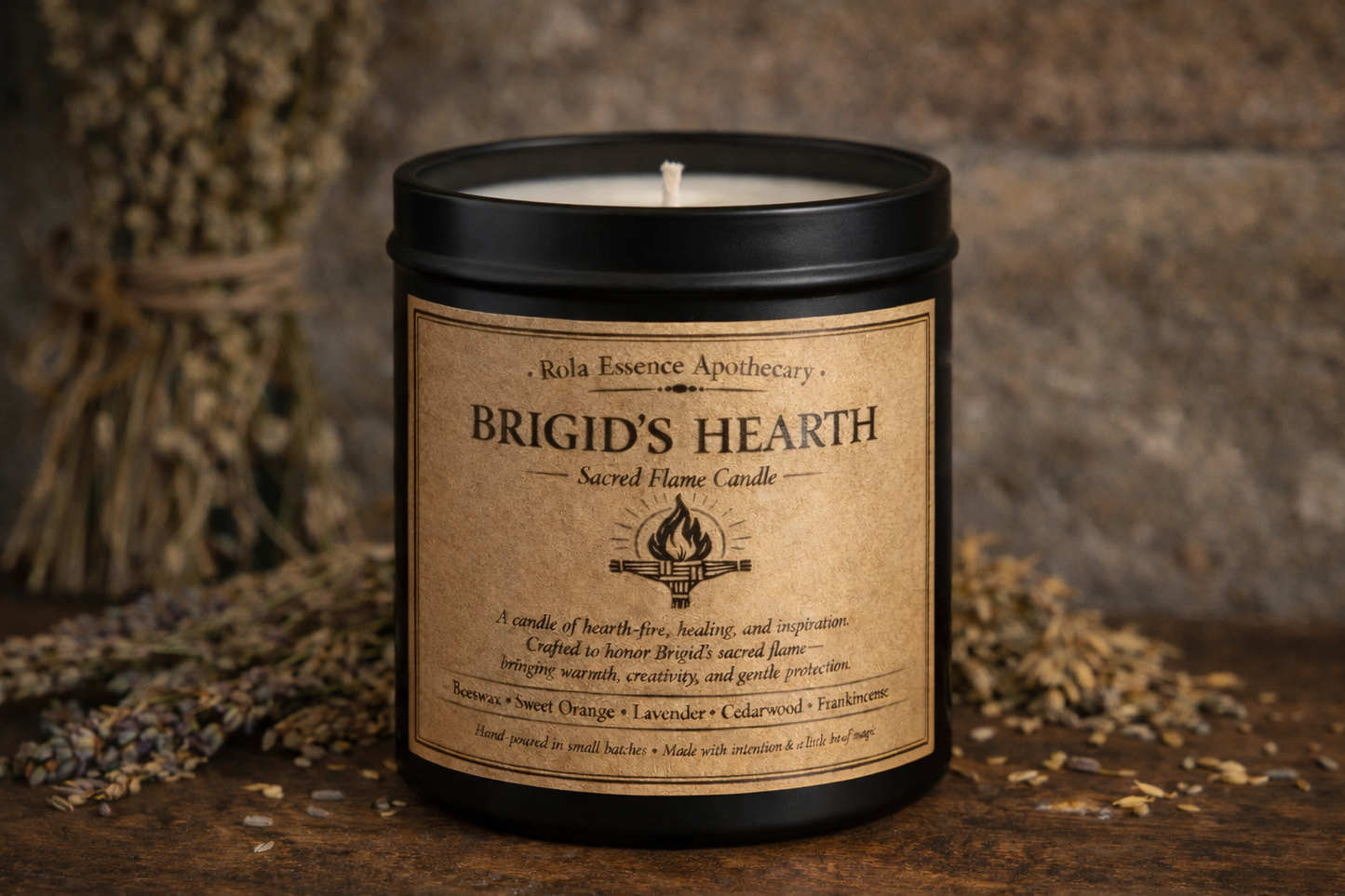 Brigid’s Hearth – Sacred Flame Candle