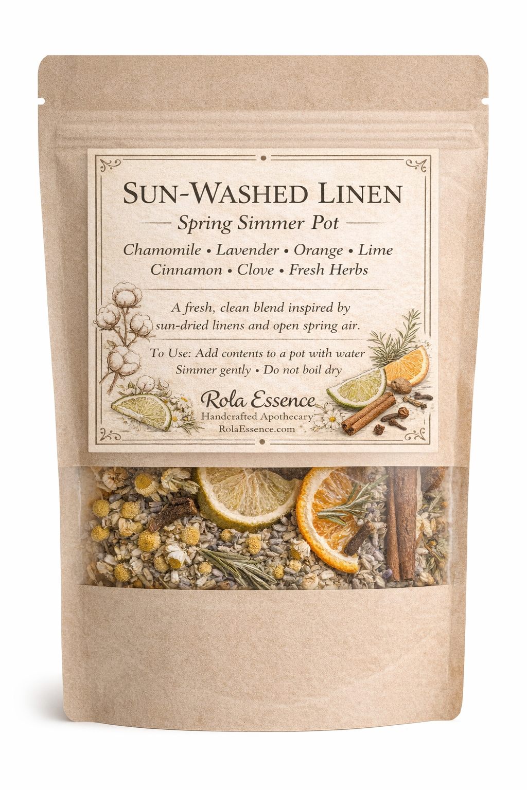 Sun-Washed Linen – Spring Simmer Pot