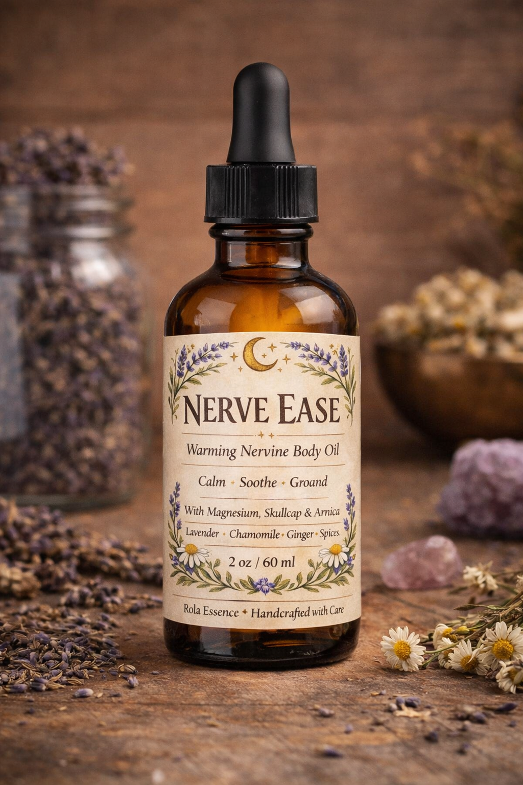Nerve Ease Body Oil - Pain Relieving, Body Warming, Comfort Bringing