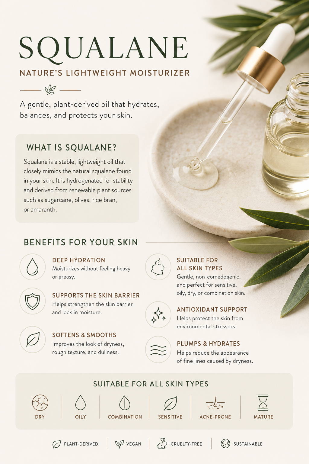 Squalane: What It Is, Why Your Skin Loves It, and the Benefits of This Lightweight Botanical Oil