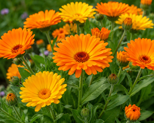 The Golden Glow of Calendula: Nature’s Little Healer for Skin, Wellness & Pollinators