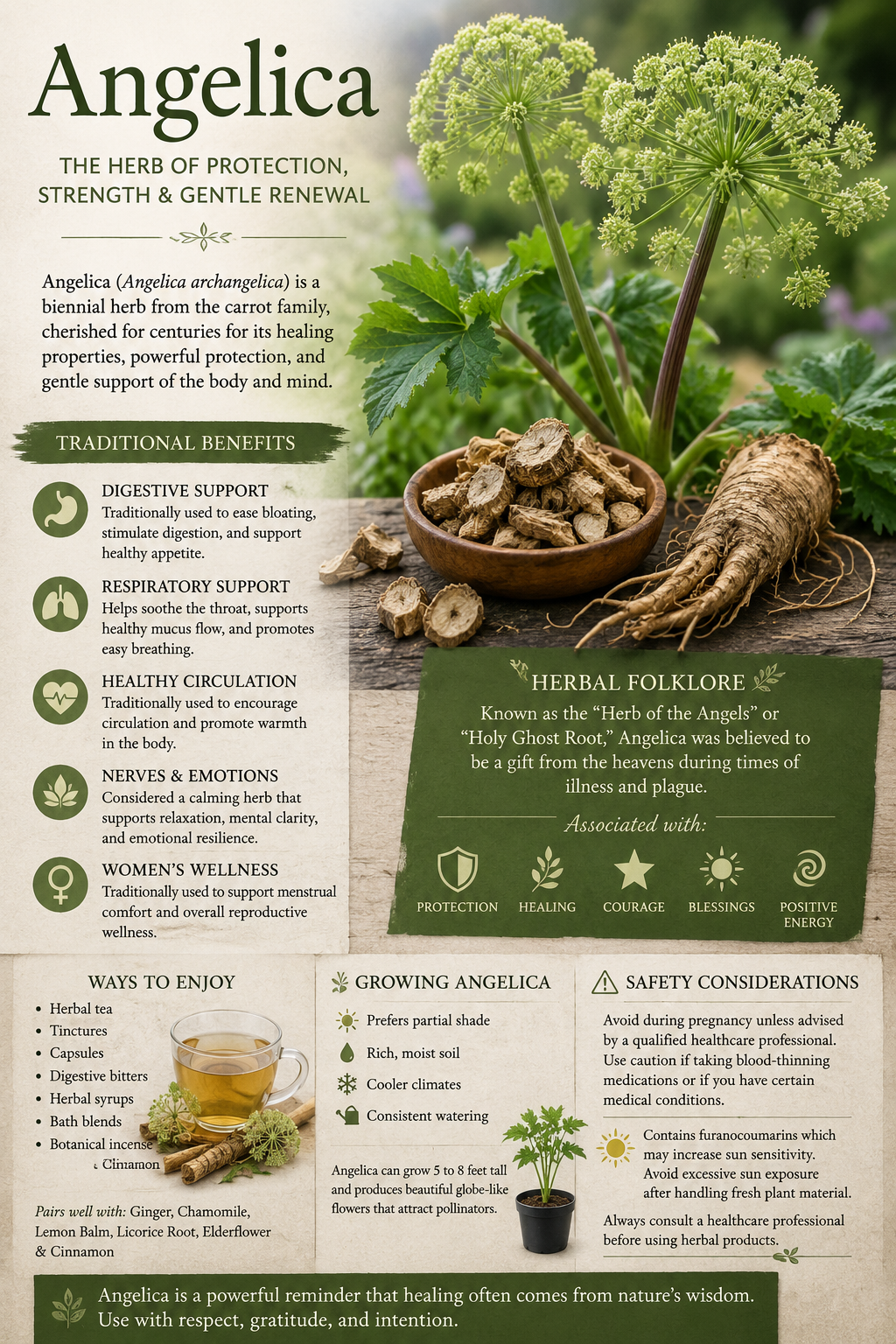 Angelica: The Herb of Protection, Strength, and Gentle Renewal