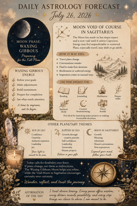 Daily Astrology Forecast | July 26 2026