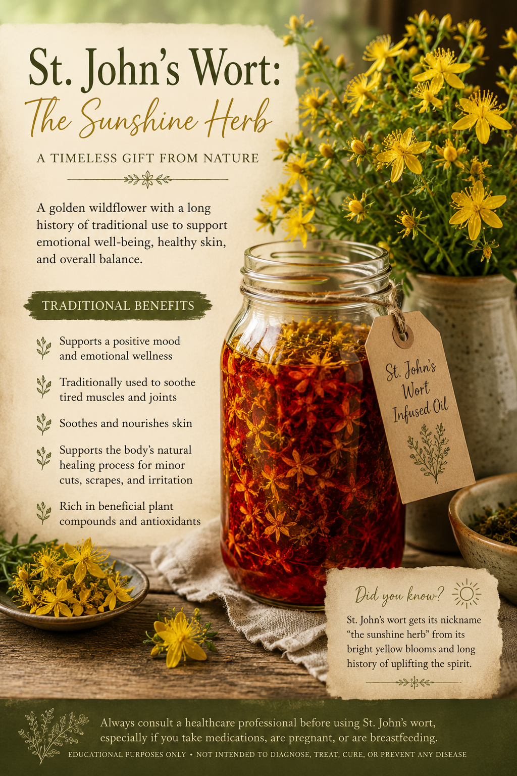St. John’s Wort: The Sunshine Herb and Its Timeless Benefits