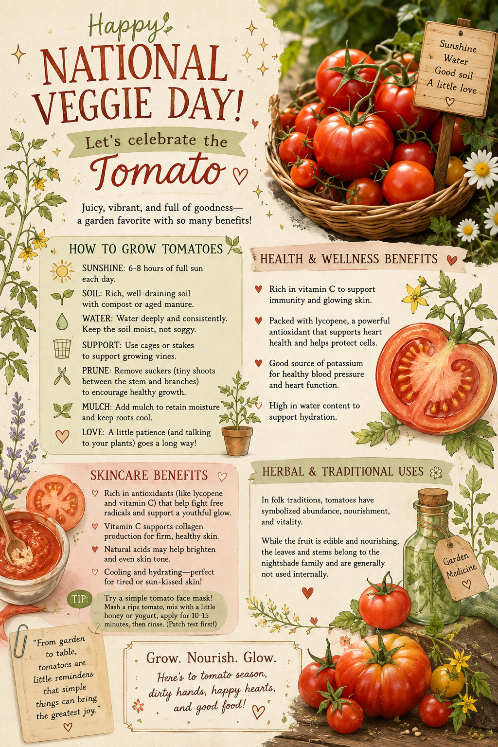 A Love Letter to Tomatoes on National Veggie Day 🍅