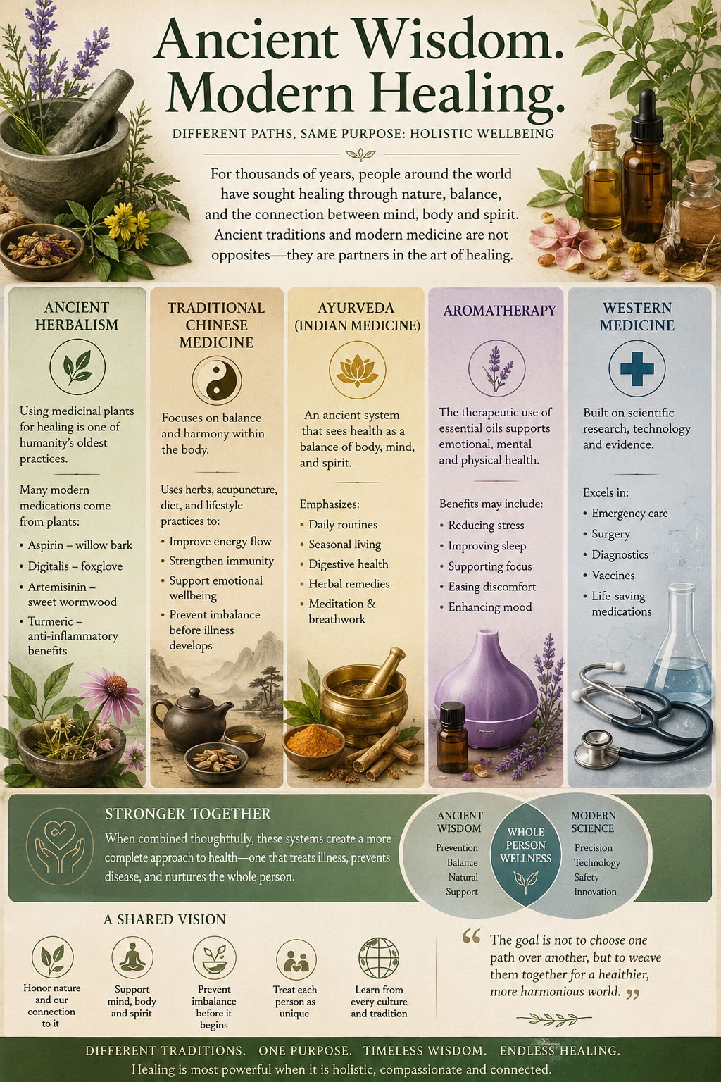 Ancient Wisdom &amp; Modern Medicine: Why Herbalism, Aromatherapy, Eastern Traditions, and Western Science Belong Together
