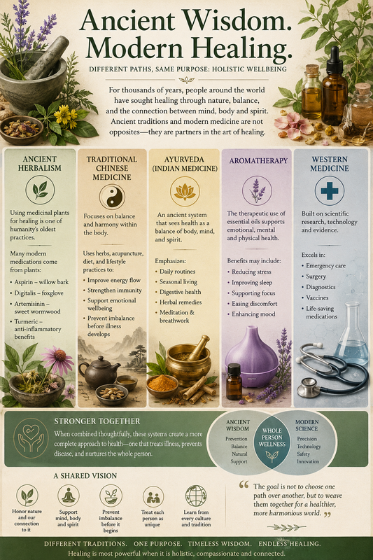 Ancient Wisdom &amp; Modern Medicine: Why Herbalism, Aromatherapy, Eastern Traditions, and Western Science Belong Together