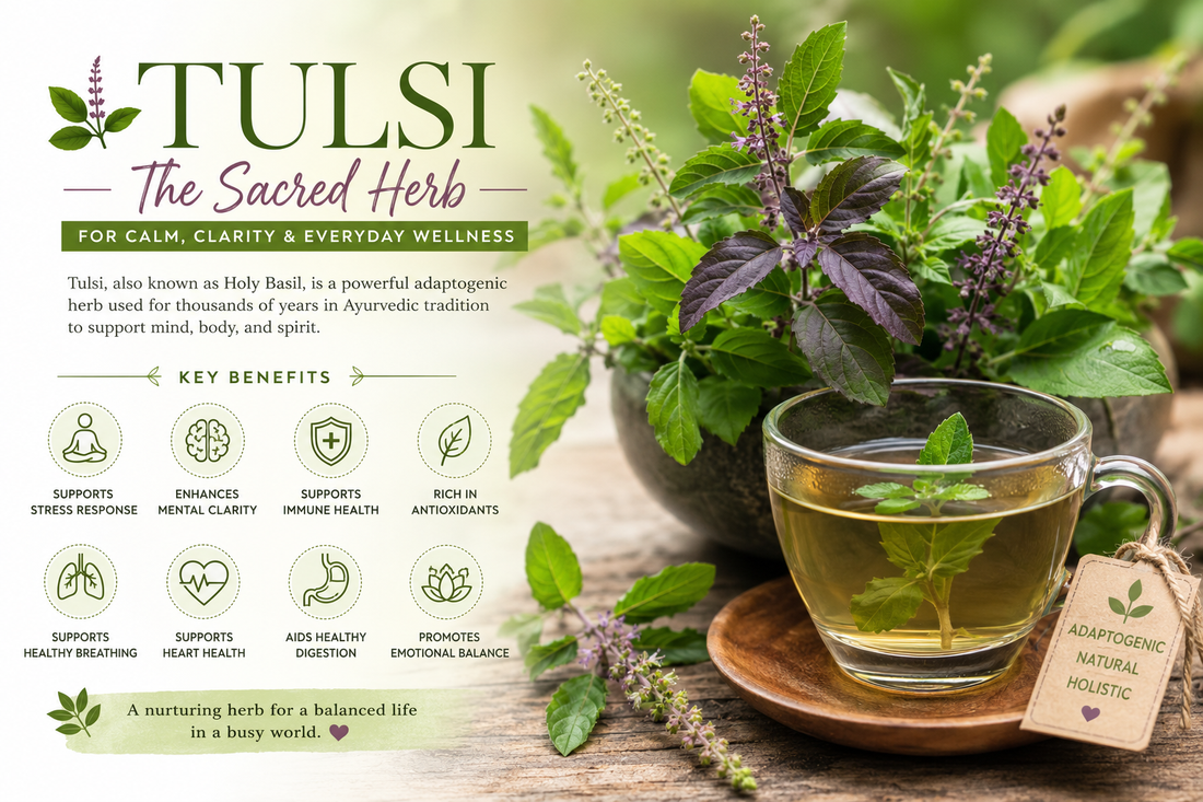 Tulsi (Holy Basil): The Sacred Herb for Calm, Clarity, and Everyday Wellness