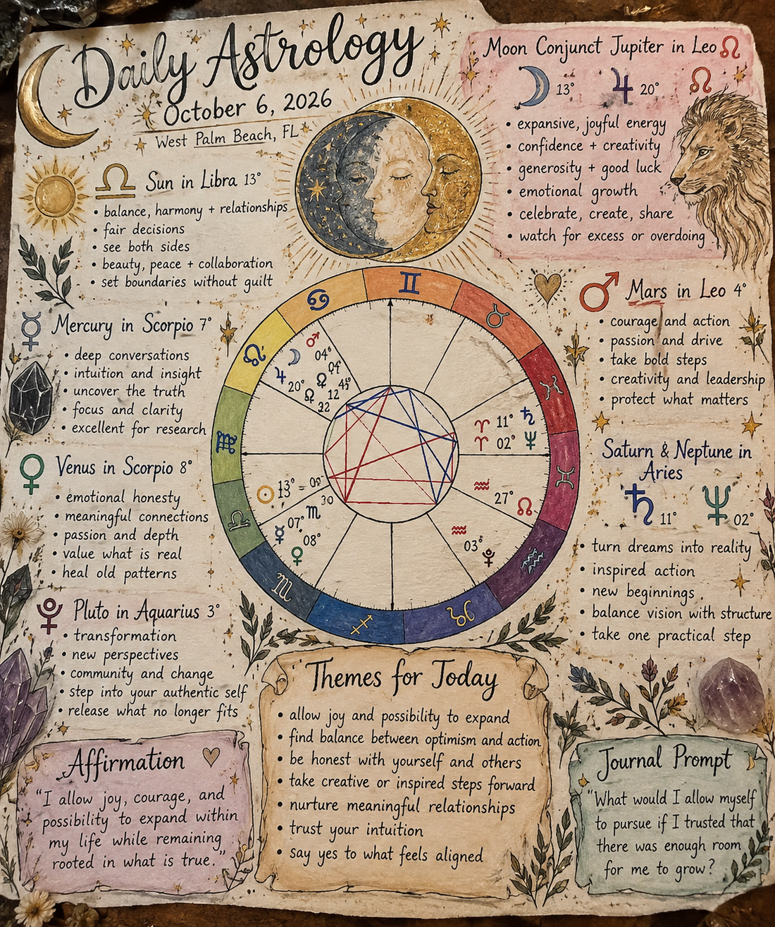 Daily Astrology Forecast: A Day for Expansion, Courage & Heart-Led Choices