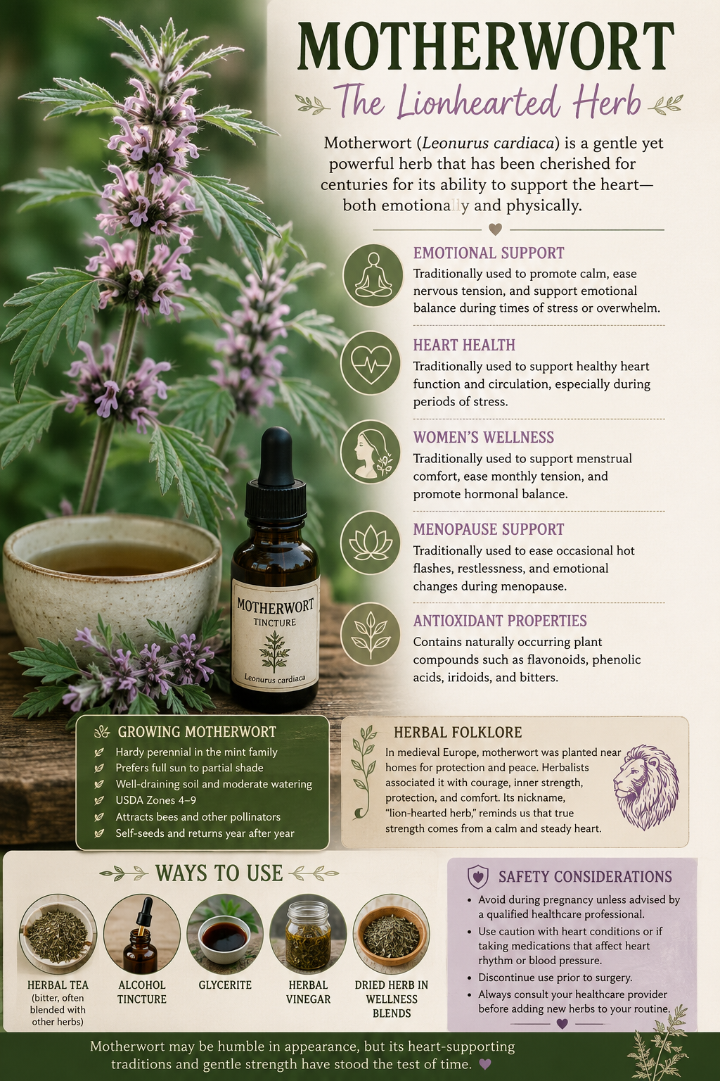 Motherwort: The Lionhearted Herb That Has Comforted Hearts for Centuries