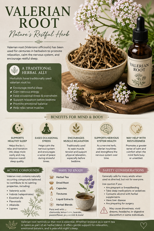 Valerian Root: Nature’s Restful Herb and Its Benefits for Mind and Body