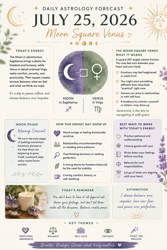 Daily Astrology Forecast: July 25, 2026