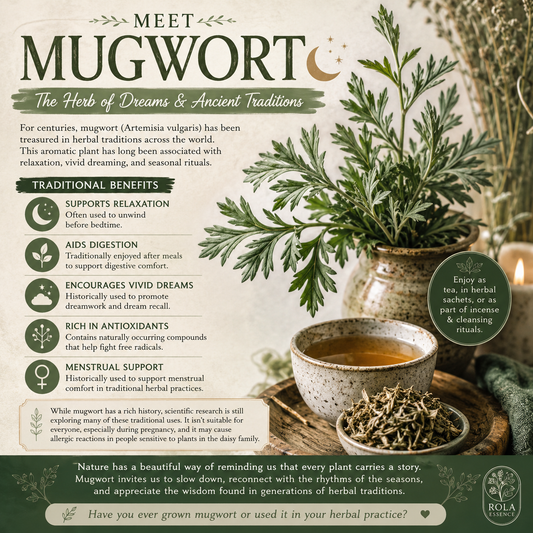 Mugwort Benefits: Traditional Uses, Herbal History & Wellness Guide | Rola Essence