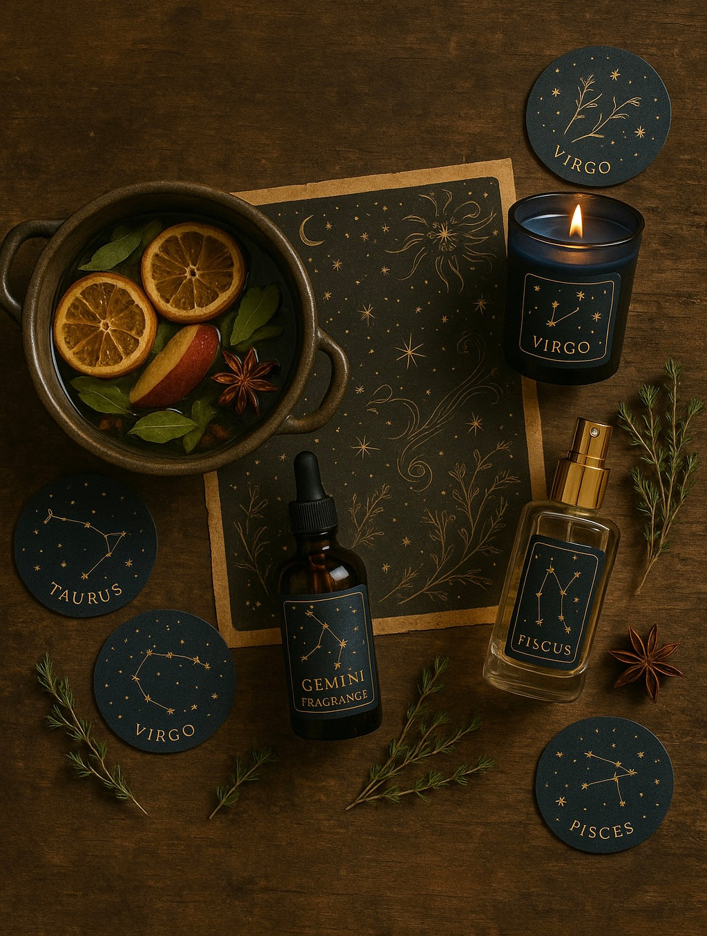 Zodiac & Moon Phases Collection