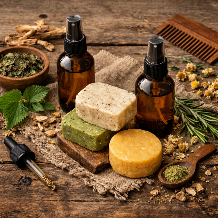 Hair Bars & Hair Tonic Sprays - Botanical Hair Collection