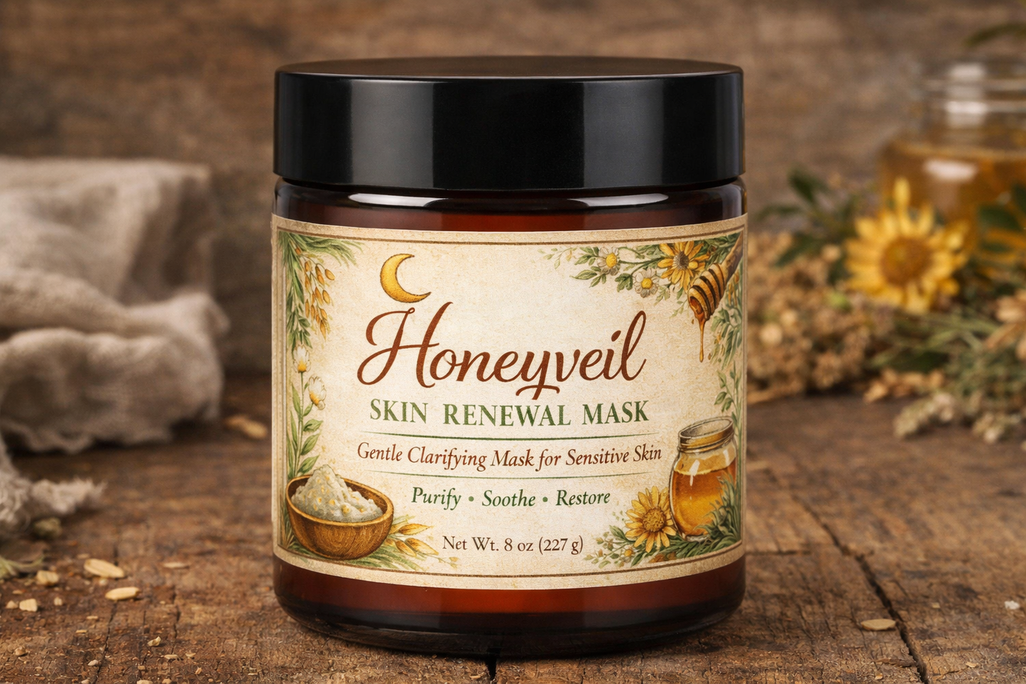 Honeyveil Skin Renewal Mask - Sensitive Skin Face Mask