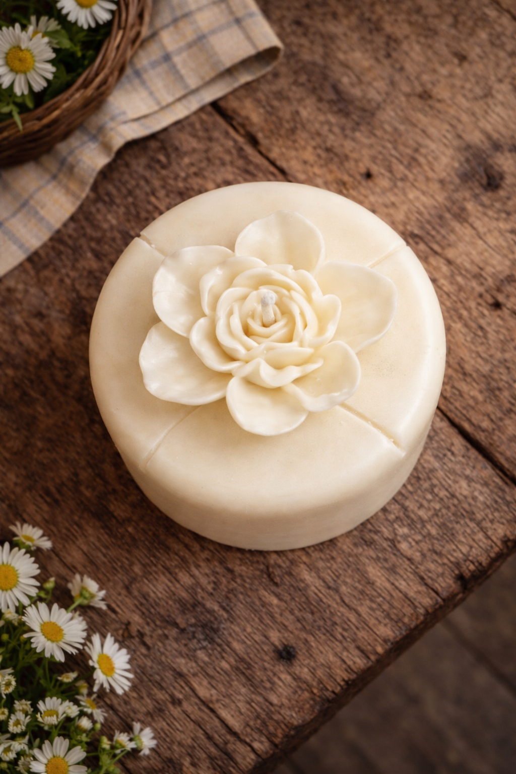 Moonmilk Blossom Candle