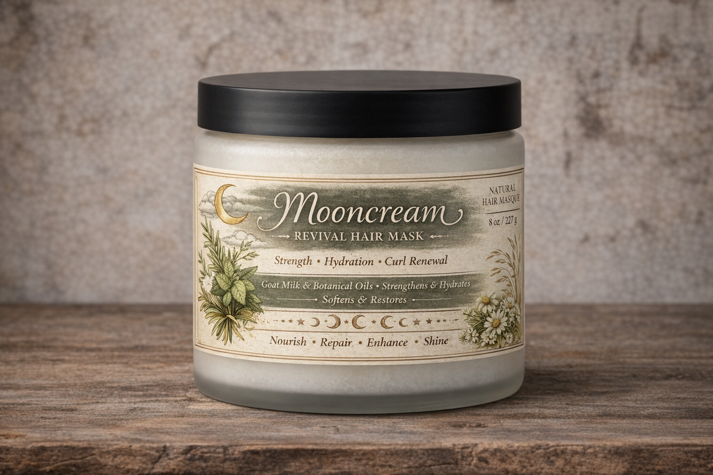 Mooncream Revival Hair Mask - Strength • Hydration • Curl Renewal