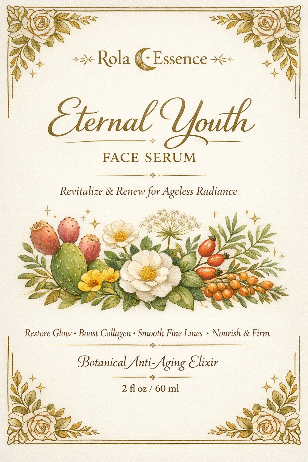 Eternal Youth Face Serum - Botanical Anti-Aging Facial Oil