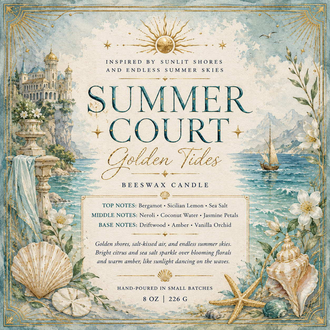 Summer Court - Golden Tides Candle
