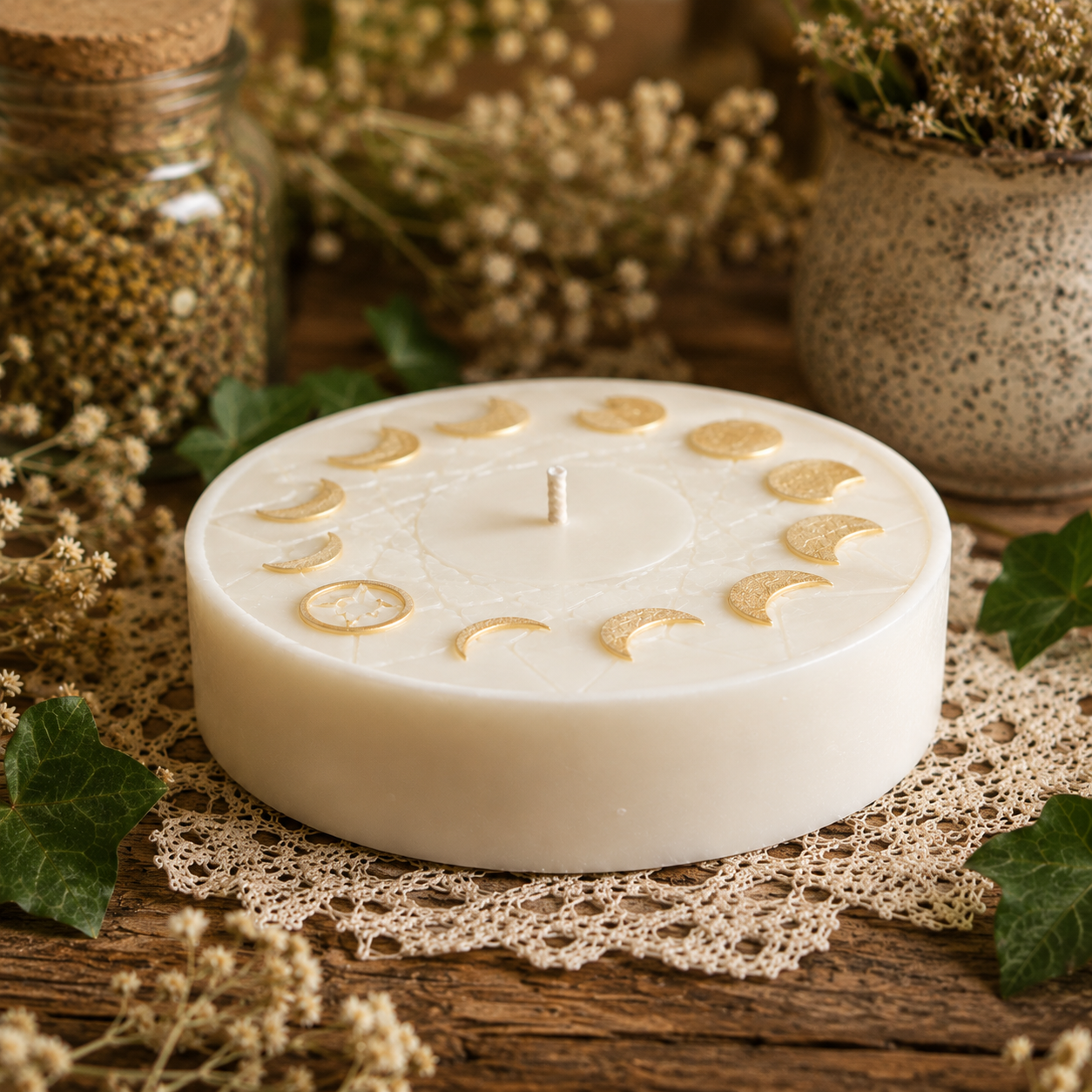 Lunar Alchemy Beeswax Candle