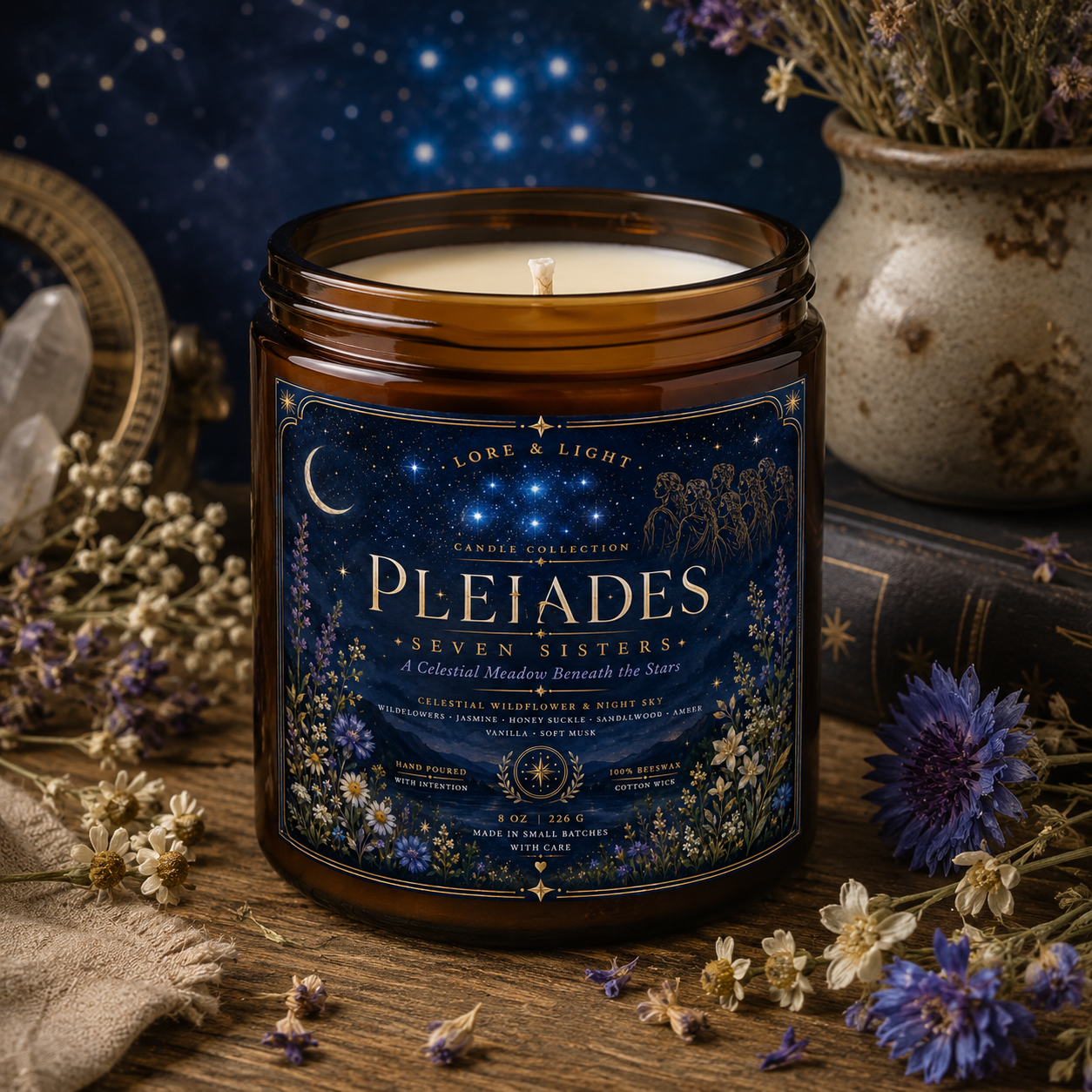 Pleiades: Seven Sisters Candle