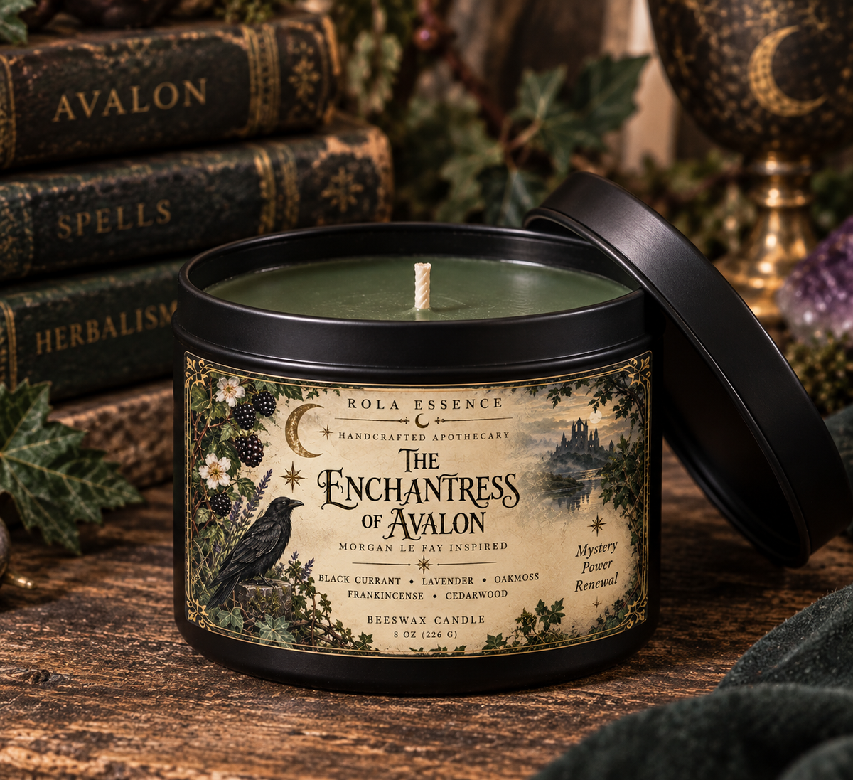 The Enchantress of Avalon - Morgan Le Fay Candle