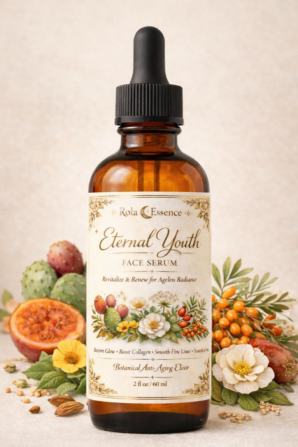 Eternal Youth Face Serum - Botanical Anti-Aging Facial Oil