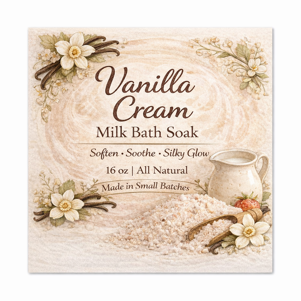 Vanilla Cream Milk Bath Soak