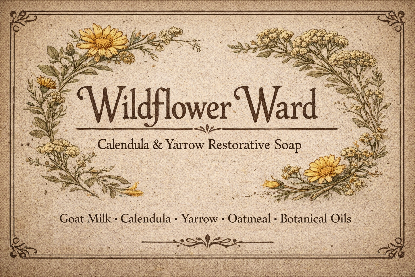 Wildflower Ward - Calendula & Yarrow Barrier Restorative Soap