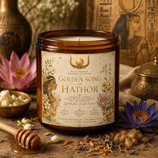 Golden Song of Hathor Candle