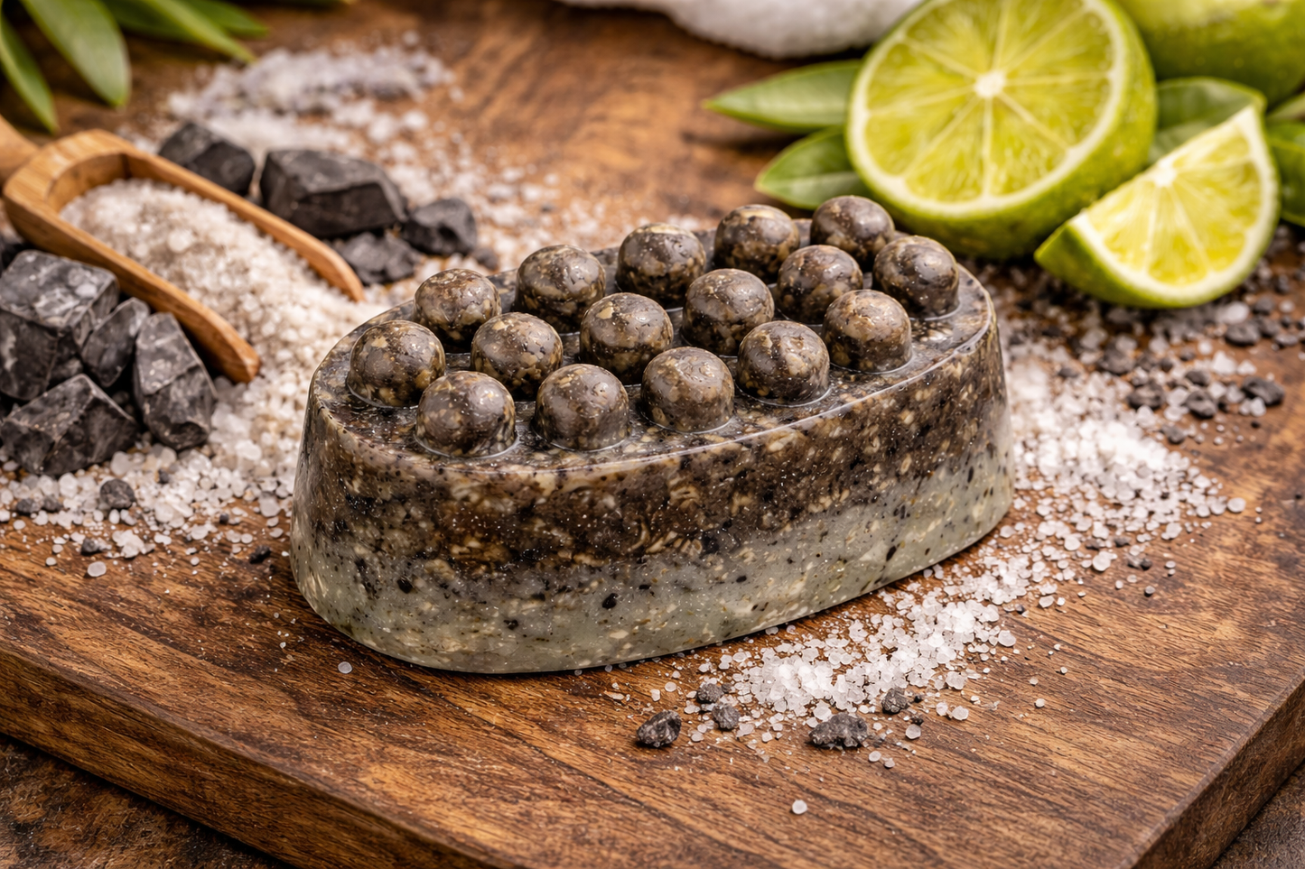 Citrus Coal - Salt & Sugar Shower Scrub Bar