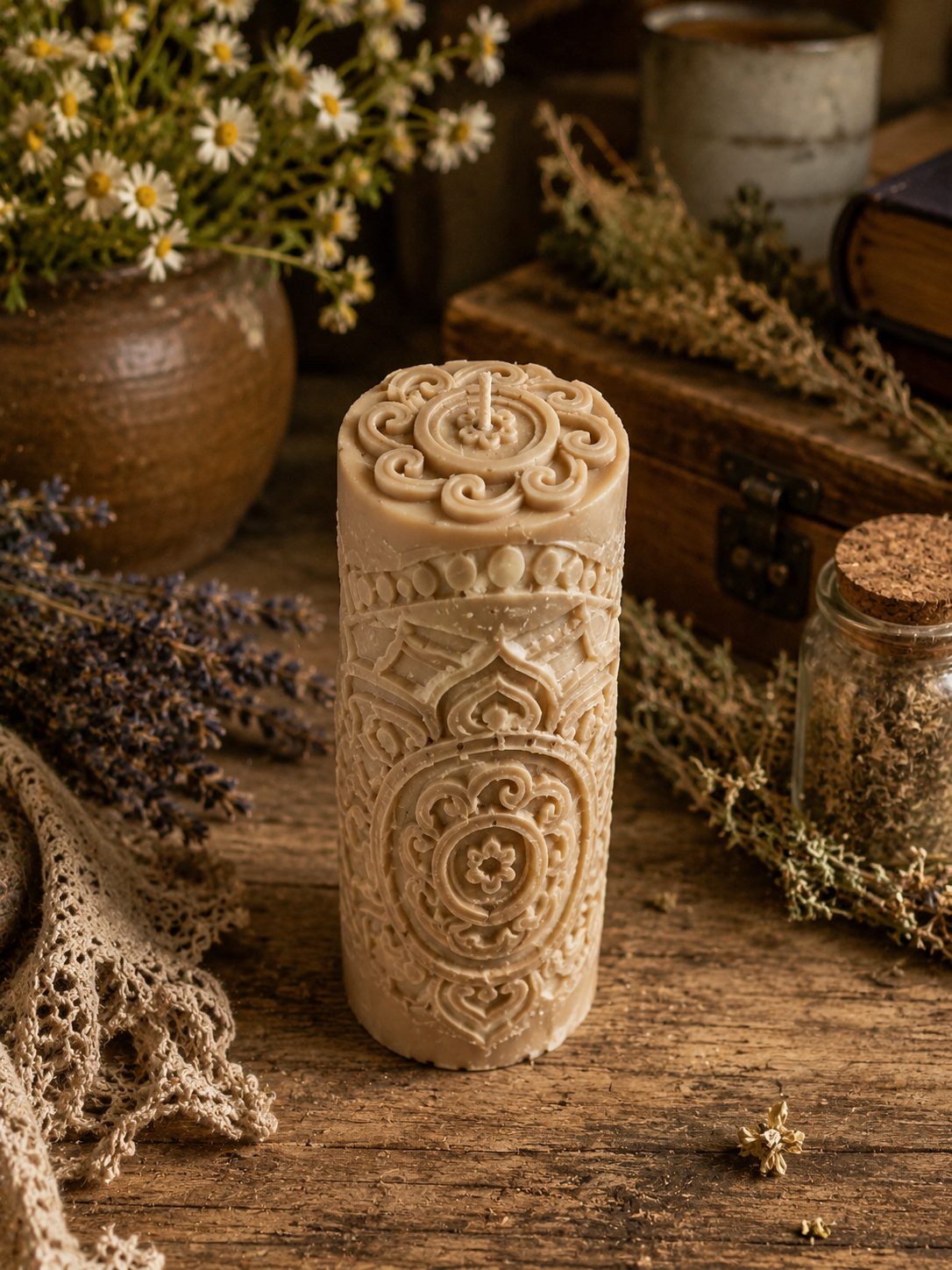 Sanctuary Stone Pillar Candle