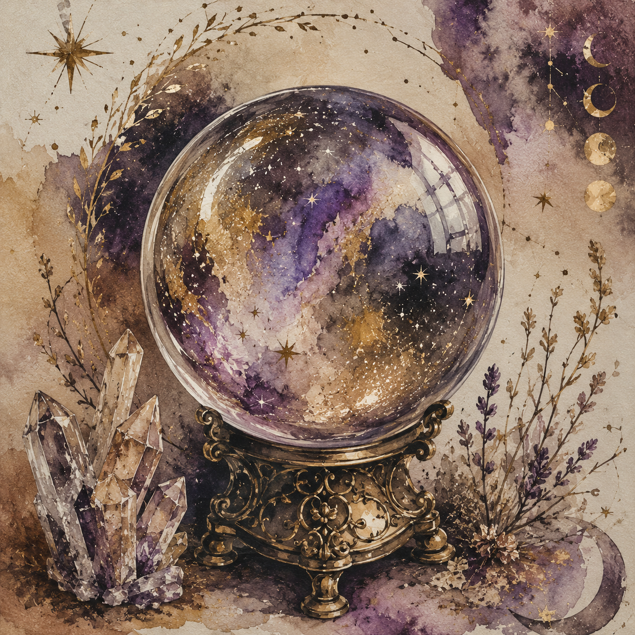 Mystic Oracle Sculptural Beeswax Candle | Where Intuition Awakens
