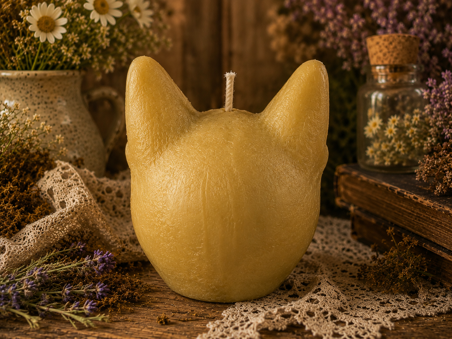 The Watcher’s Gaze - Cosmic Cat Candle