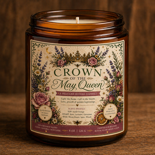 Crown of the May Queen Beeswax Candle