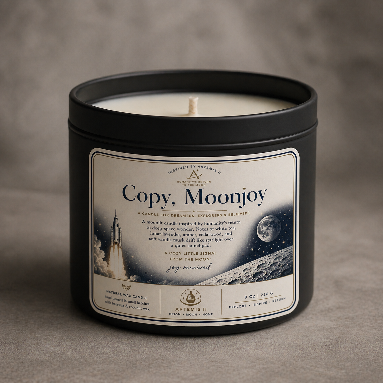 Copy, MoonJoy Candle