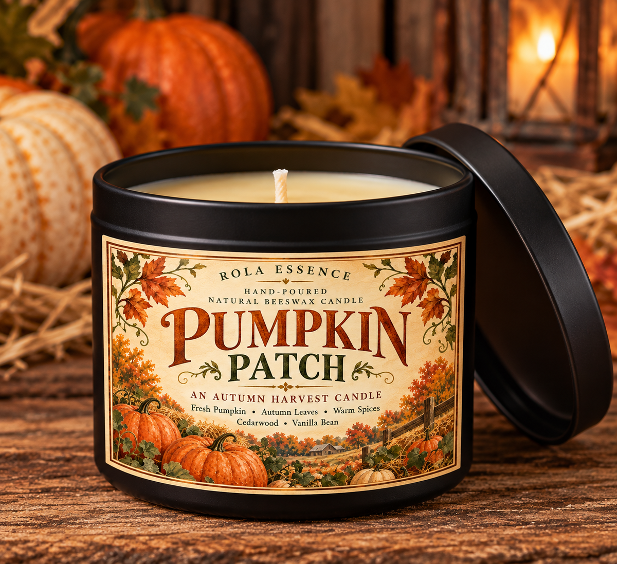 Pumpkin Patch | Autumn Harvest Beeswax Candle