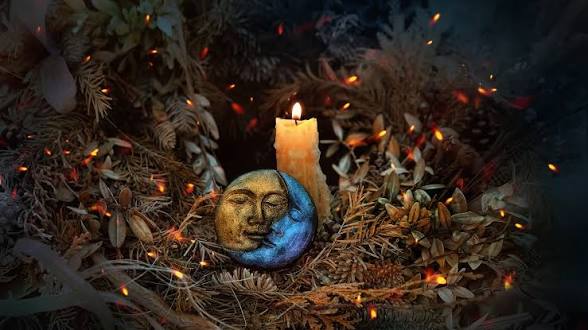 Mabon Harvest Hearth Beeswax Candle