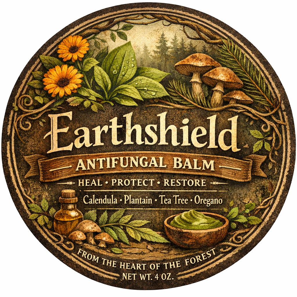 Earthshield Antifungal Balm - Natural Anti-Fungal • Discomfort Calming • Itch Reducing