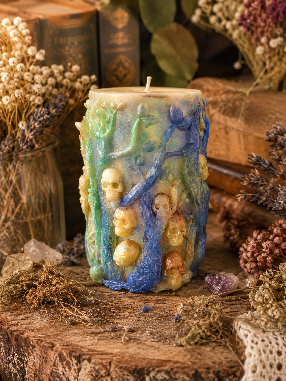 The Bonewood Witch Beeswax Candle