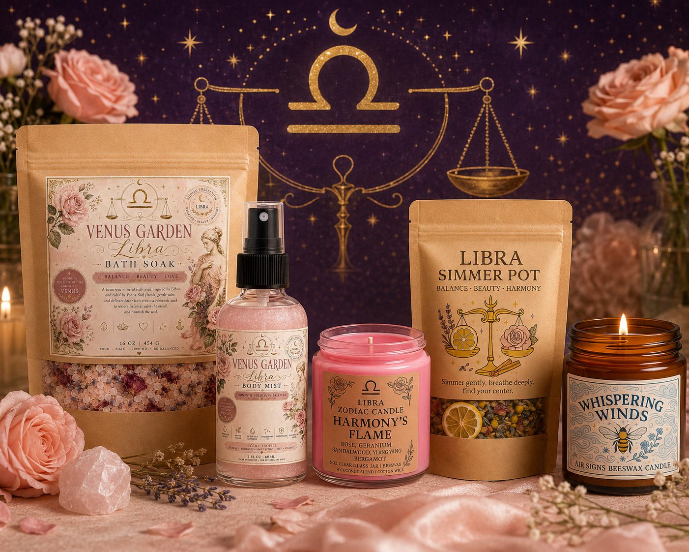 Libra Product Bundle - Venus Garden Collection