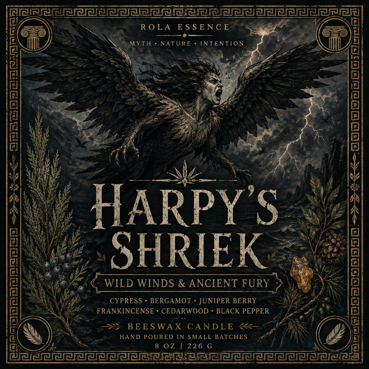 Harpy’s Shriek - Wild Winds & Ancient Fury Candle